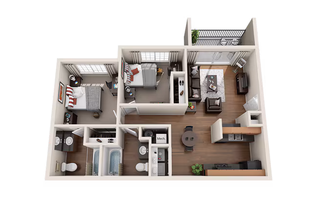 Unit Bedroom B Bedroom B floor plan